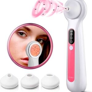 Blackhead Remover Vacuum Magnifying Glass with building LED light, Rechargeable